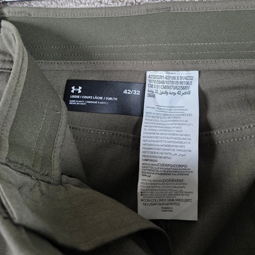 Under‎ Armour Storm Ripstop Tactical Enduro Pants Mens 42x32 Green Loose NWT New
